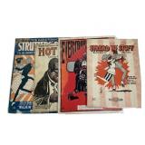 4 Illust Sheet Music w Black Americana Stereotypes