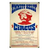 Emmett Kelly Circus Poster 1982 Stockton CA