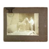 Man With Horse Cabinet Card 7" x 9"