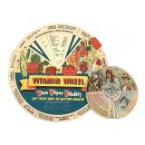 1942 vitamin Wheel & 1888 Mechanical Fortune Telle