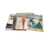 16 Sheet Music w Great Transportation Themed Illus