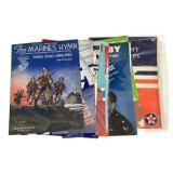 12 WW 2 Sheet Music Military Spencer Tracy +