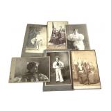 6 Cabinet Cards Family & Portrait Photos