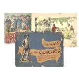 1875 Sliced Nations Game Bx Cov & 1928 Map Concord