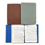 3 Manuscript Notebooks full of Book Reviews 1960