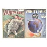 2 Vanity Fair 1933 Babe Ruth & Disarmament Cover