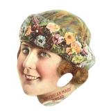1919 Die Cut Fan American Maid Bread Advertising