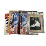 9 Gypsy Themed Sheet Music w Great Illustrations