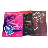 3 Cigarette Themed Sheet Music Chesterfield+