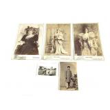 5 RPPC Famous Women Photographs