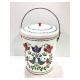 Hand Painted Metal Can
