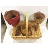 3 Woven Baskets