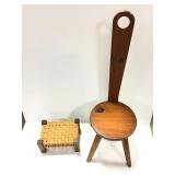 Unique Wooden Chair & Stool