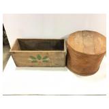Black Pellet Powder Wood Crate & Lidded Box
