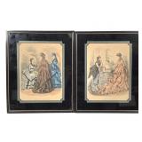 Late 1800s La Mode Illustree Framed Prints