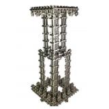 Tramp Art Skyscraper Sculpture Radiator Paint