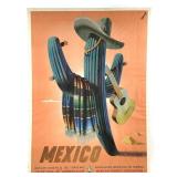 1945 Mexico Travel Poster Jose Espert