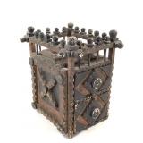 Folk Art Curio Chest w Original Paint & Finish