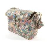 Stamp Craft Folk Art Purse Multiple Countries
