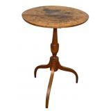 Early New England Tripod Candle Stand | Table