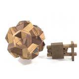 Bench Made Inter Locking Mixed Wood Ball & Whimsy