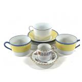 Limoges Coffee Cups w Saucers Giverny +
