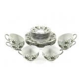Limoges Tea Cups & Plates Art Deco Period