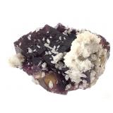 Shadow Fluorite w Calcite & Calcopyrite Illinois