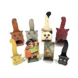 Vtg Folk Art & Commercial Kitchen Matchbox Holders