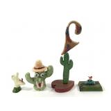 Bulwinkle Ceramics w Other Artworks 4 Pcs