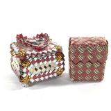 2 Folded Cigarette Foil Containers