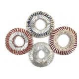 4 Cigarette Foil Wreaths Tramp & Prison Art