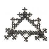 Tramp Art Crown of Thorns Wall Sculpture