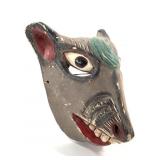 Guatemalan Polychrome Carved Wood Mask