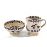 Nicholas Mosse Pottery Ireland Sugar Bowl & Cream