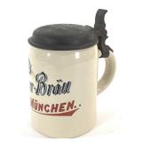 Pschorr Brau Munchen 1/2 Litre Beer Stein
