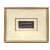 Tom Lundberg November Fence Framed Embroidery