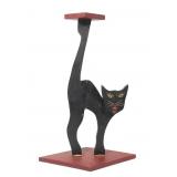 Folk Art Black Cat Stand
