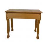 Custom Wood Table w Inlay & Animal Feet