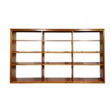 Custom Wood Bookcase w 12 Shelves