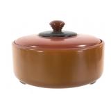 Bakelite Container w Divided Glass Dish