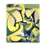 Wm Itter Unsigned Oil on Canvas Abstraction