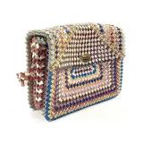 WWII Folk Art Woven Cigarette Pack Purse