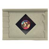 Tom Lundberg April 1989 Framed Embroidery