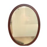 Bevel Glass Mirror w Wood Frame