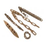 Folk / Prison Art Carved Wood Chains