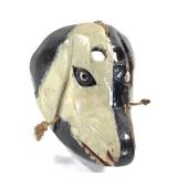 Carved & Painted Wood Mexican Perro Dog Dance Mask
