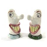 M Bulwinkle Grotesque Ceramic Salt & Pepper Set