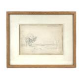 English School Antique Landscape Drawing