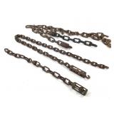 3 Folk Art Carved Continuous Chains w Whimsies